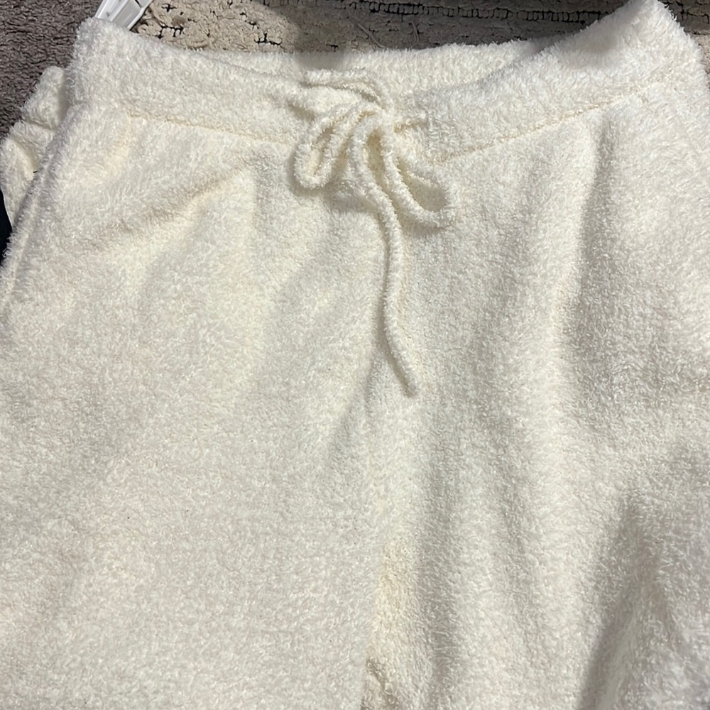 Cozy white sweatpants